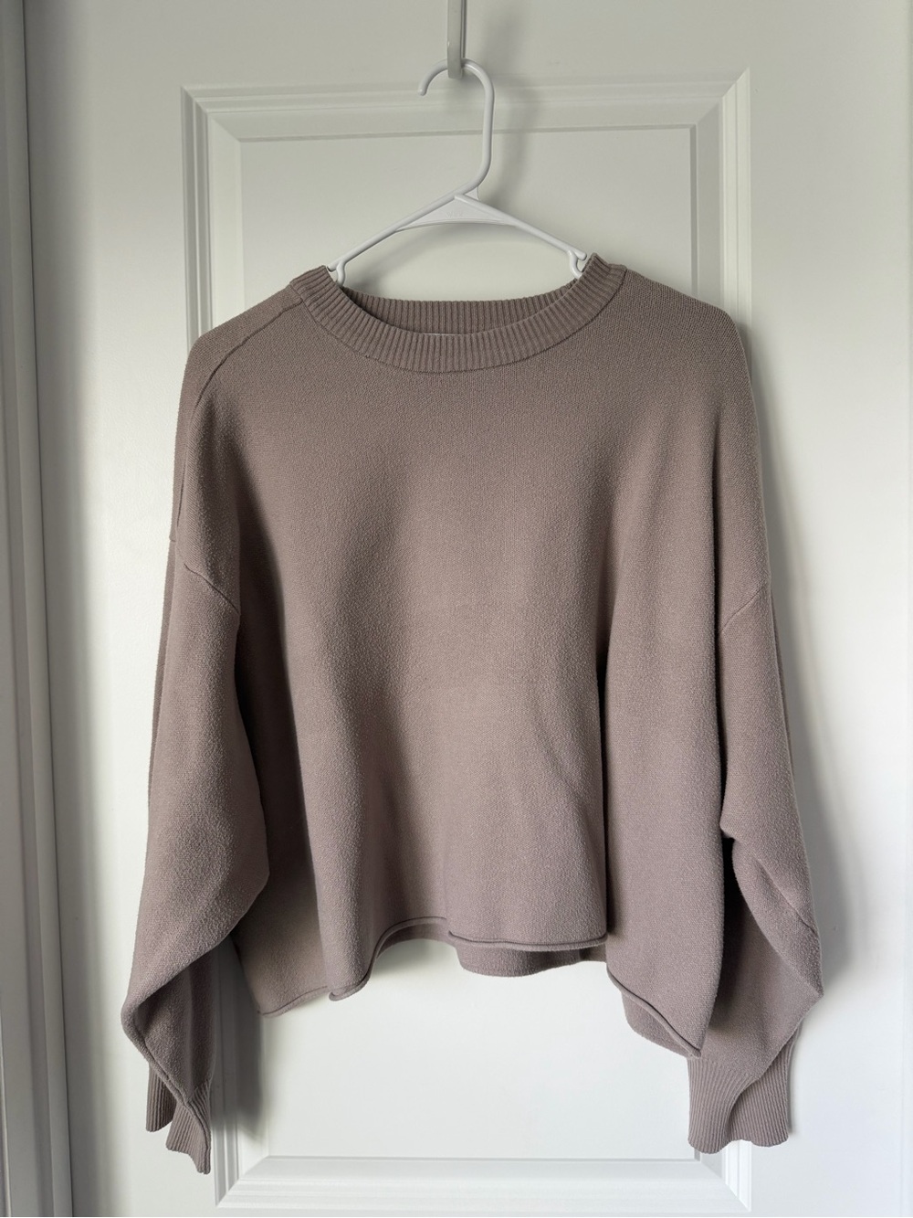 ZARA Tan/Beige Crop Sweater